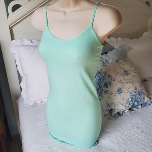 MUSA Junior Basics Spaghetti Strap Camisole Mint Green -NWOT